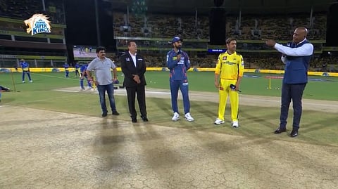 CSK captain MS Dhoni and LSG captain KL Rahul