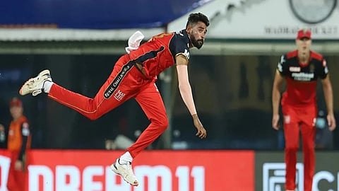 RCB pacer Mohammed Siraj