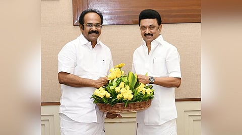 Chief Minister MK Stalin and State Industries Minister Thangam Thennarasu