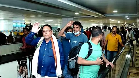 Indians ferried from Sudan to Jeddah under Operation Kaveri on New Delhi-bound flight