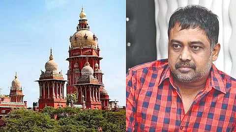 (L) Madras High Court; filmmaker N Lingusamy (R)
