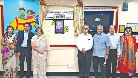 Department of Paediatric Ophthalmology and Strabismus in the Mahyco block of Sankara Nethralaya was dedicated to the memory of (Late) N Sankar, chairman, The Sanmar Group