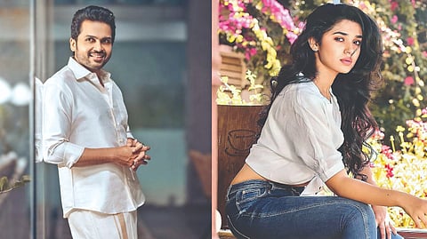 (L) Karthi; Krithi Shetty(R)