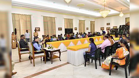 Tamil Nadu Governor R N Ravi interaction with the students