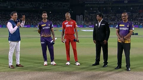 KKR captain Nitish Rana and PBKS captain Shikhar Dhawan.