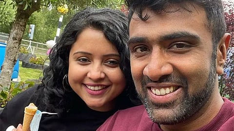 Ravichandran Ashwin with his wife Prithi Ashwin