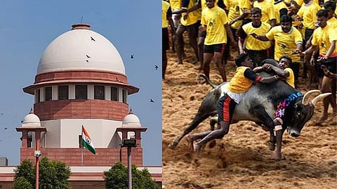 Supreme Court of India (left)