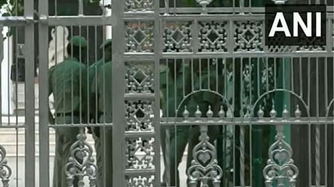 Visuals from outside the Delhi school.