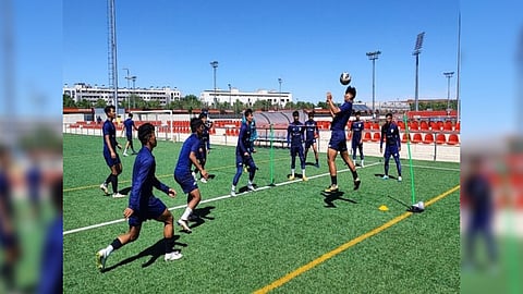 Indian Players training