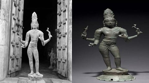 Idol image obtained from IFP-Pondicherry (L); The Idol Image downloaded from the Cleveland Museum (R)