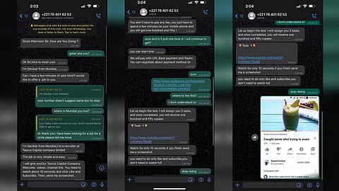 Screenshot from the chat