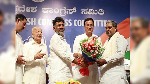 Congress leaders Siddaramaiah, DK Shivakumar