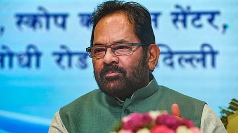 Former Union minister Mukhtar Abbas Naqvi