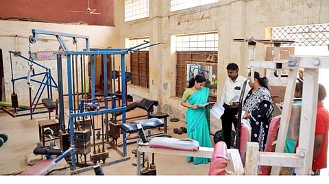 Mayor Priya inspects sports ground in Teynampet