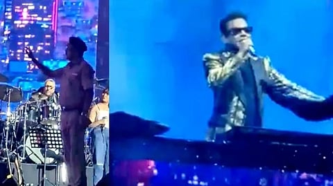 The show was held at a sprawling open-air venue near the Rajbahadur Mills with several thousands of fans singing along