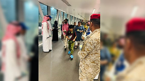 Flight carrying Indian evacuees from Jeddah