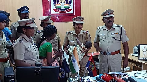 Infant abandoned at Katpadi railway station handed over to parents
