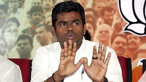 State BJP president K Annamalai