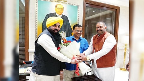 AAP MP Sushil Kumar Rinku meets Delhi CM