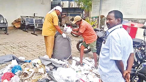 Waste collected from the private hospital in Tambaram