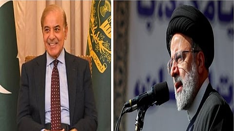 Pakistan Prime Minister Shehbaz Sharif (Left) and Iran President Ebrahim Raisi (Right)