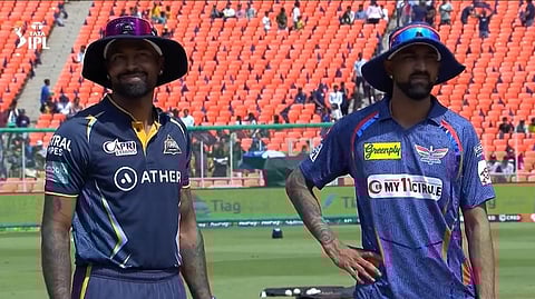GT captain Hardik Pandya and LSG captain Krunal Pandya.