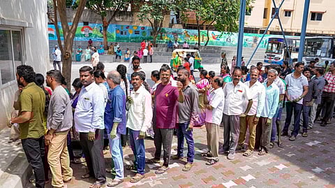 Voter turnout picked up momentum and crossed the 50 per cent mark by 3 pm on Wednesday