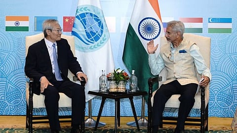 SCO Secretary-General Zhang Ming and External Affairs Minister S Jaishankar.