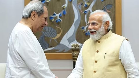 Odisha Chief Minister Naveen Patnaik; Prime Minister Narendra Modi