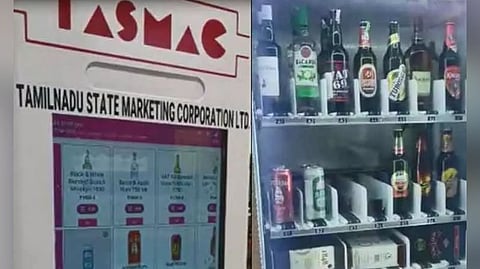 Liquor vending machine in Tasmac elite shops
