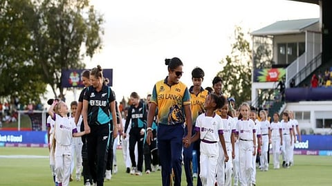 New Zealand and Sri Lanka's Women's Cricket Team