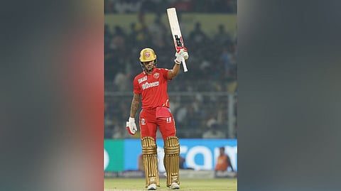 Shikhar Dhawan scored 57 runs off 47 balls.