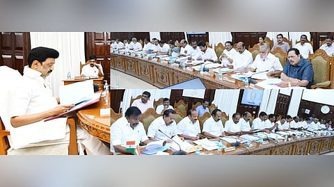 CM Stalin chairs State Cabinet meeting.