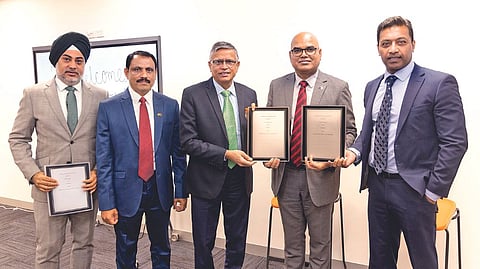 MoU signing with Marwadi University in the presence of the
Indian Consul General Dr Sushil Kumar.