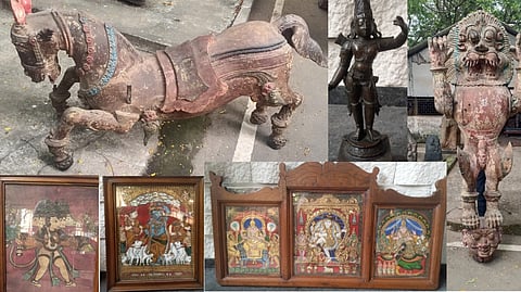 Artefacts recovered from house in RA Puram