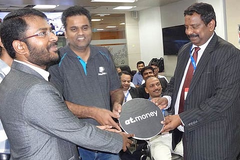 (L-R) Dr N Raja Chinnathamby with Chandramouliswaran, PayPal and Dr Rajendran, NPCI