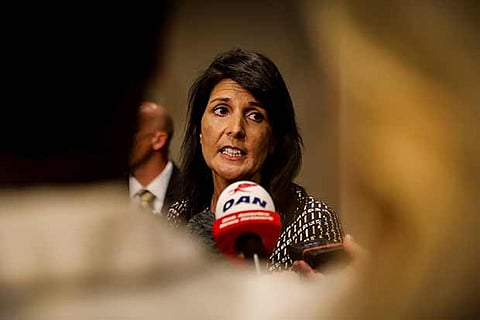US Ambassador to the United Nations Nikki Haley