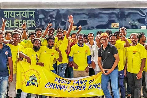 Image of CSK fans used for representative purpose