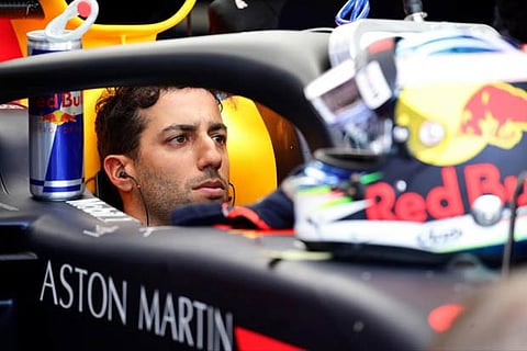 Red Bull's Daniel Ricciardo during practice