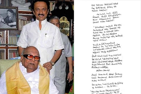 'Shall I address you as Appa at least now': MK Stalin pens emotional letter