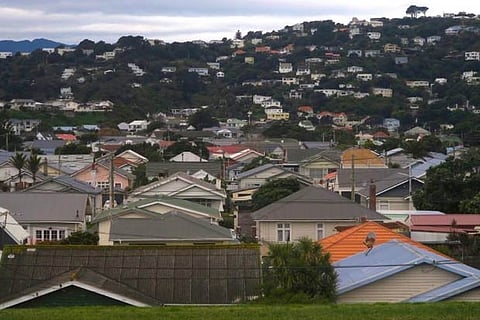 Residential houses are seen in Wellington