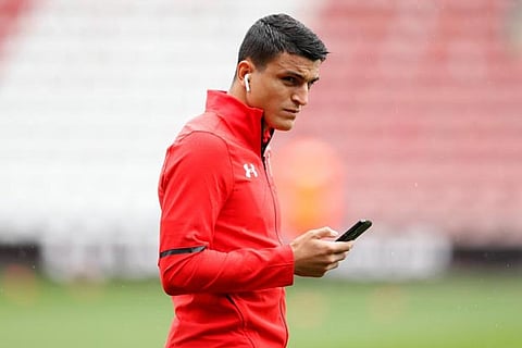 Southampton's Mohamed Elyounoussi on the pitch