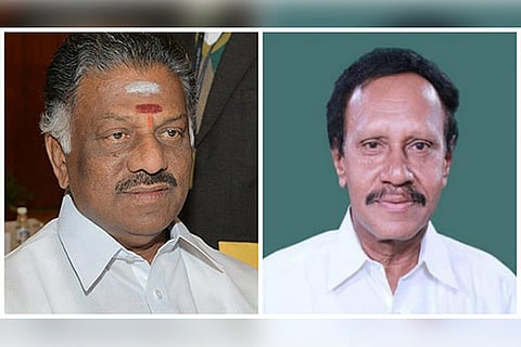 (L) Deputy CM O Panneerselvam and (R) Senior AIADMK leader M Thambidurai