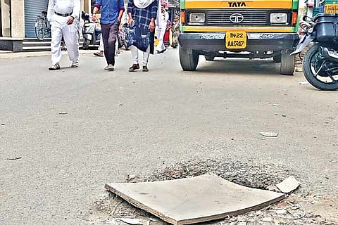 The board erected by the municipality said the lake will be restored without removing