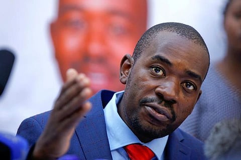 Zimbabwean opposition (MDC) leader Nelson Chamisa