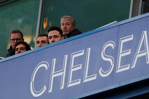 Chelsea owner Roman Abramovich in the stands