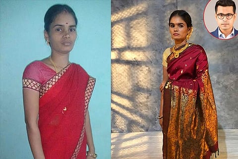 Before (left) and after pictures( Inset: Ven Krishnamoorthy)