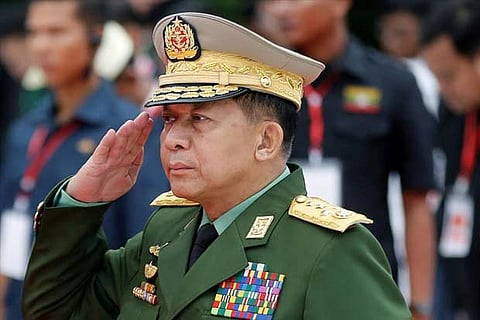 Myanmar's Commander in Chief Senior General Min Aung Hlaing