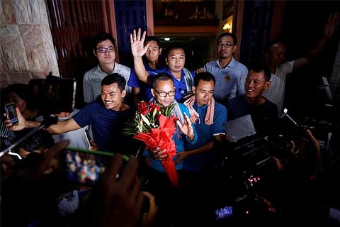 Members of the dissolved opposition Cambodia National Rescue Party