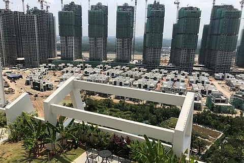 Residential buildings are seen at Forest City in Johor, Malaysia